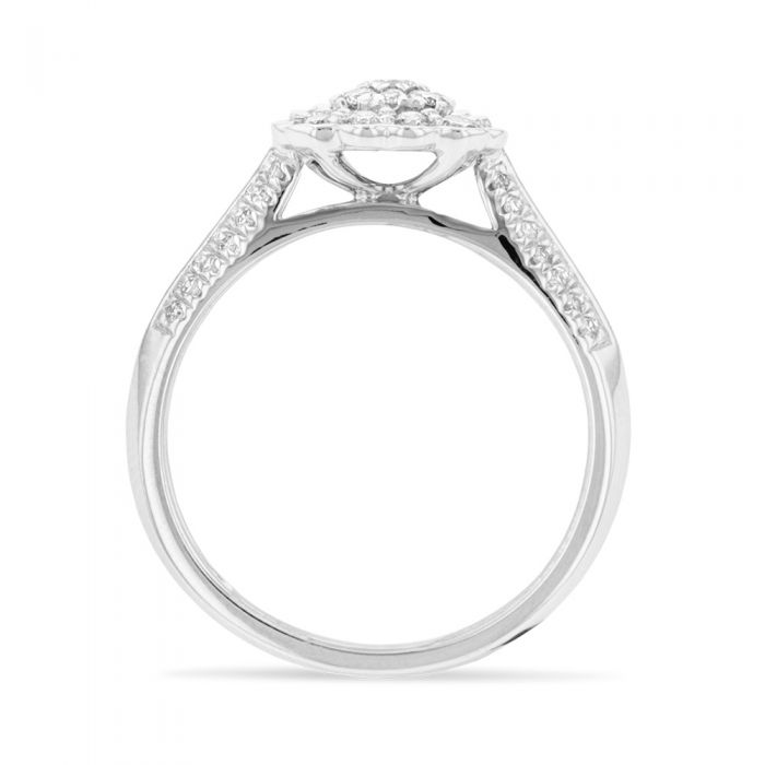 0.50 Carat Diamond Engagement Ring in 9K White Gold - Perfect for Proposals, Anniversaries & Special Occasions