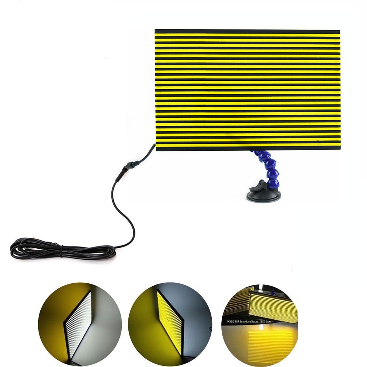 Professional Paintless Dent Repair Kit - Auto Body Dent Removal Tools with LED Light Board, Tapping Rods, Rubber Hammer | Car Dent Repair for DIY & Professionals | Perfect for Auto Shops, Mobile Repair & Home Use