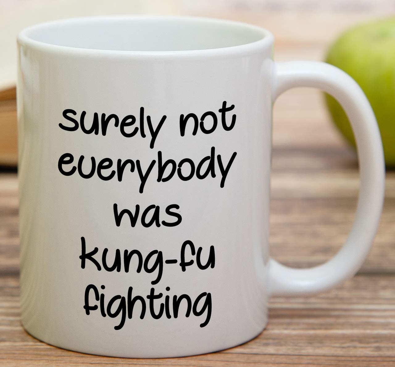Retreez 11oz Funny Kung-Fu Fighting Sarcastic Coffee Mug - Ceramic Cup with Humorous Quote - Perfect Gift for Friends, Coworkers, Birthday (Him/Her) - Great for Office, Home & Gag Gifts