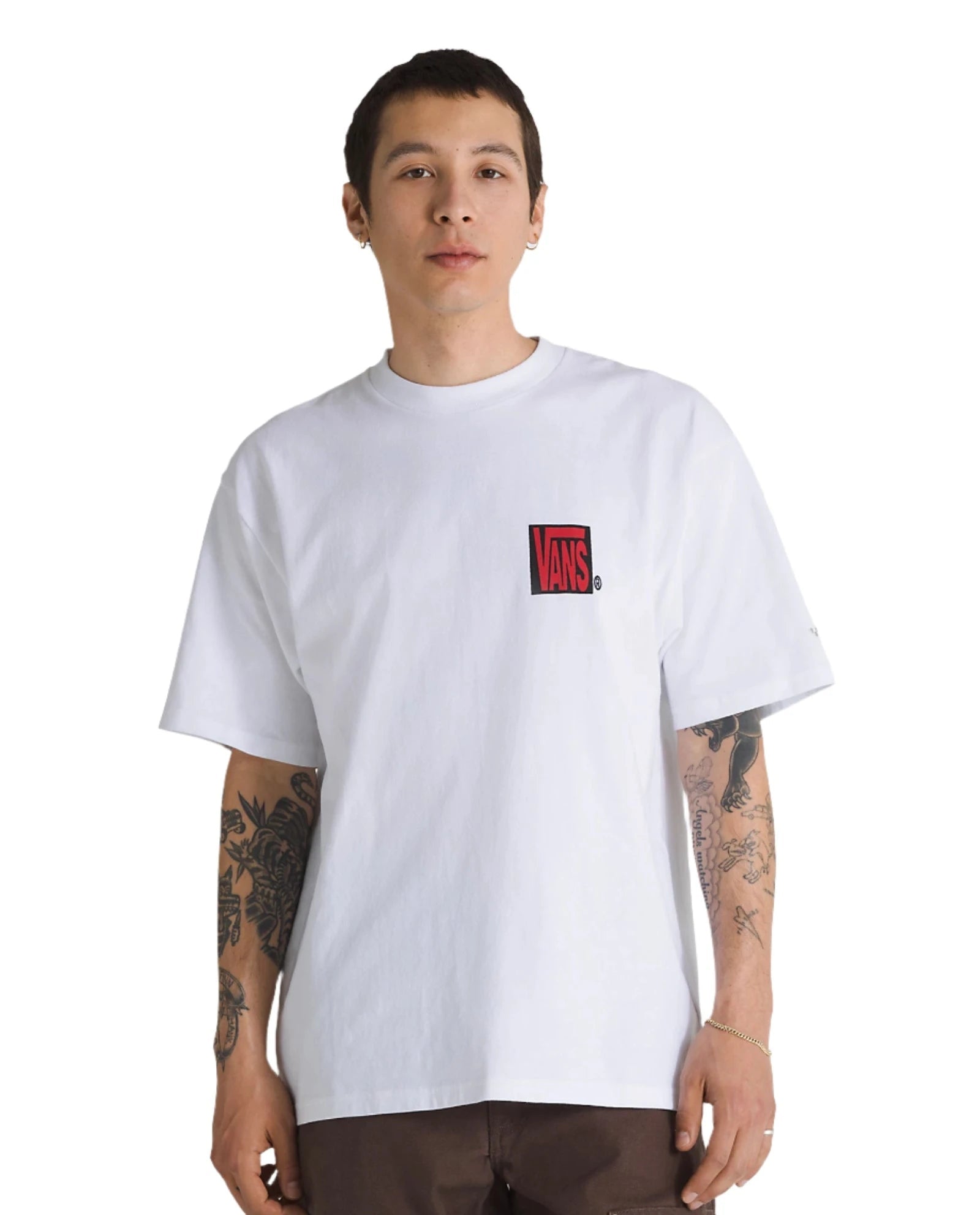 Vans Ave Classic White T-Shirt for Men & Women | Casual Streetwear Tee for Everyday Wear, Outfits & Fashion Styles