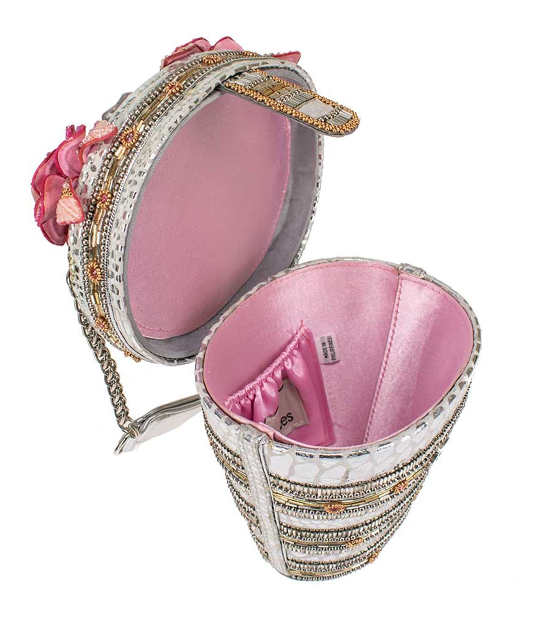 Mary Frances Champagne On Ice Handbag - Elegant Evening Clutch for Parties, Weddings & Special Events