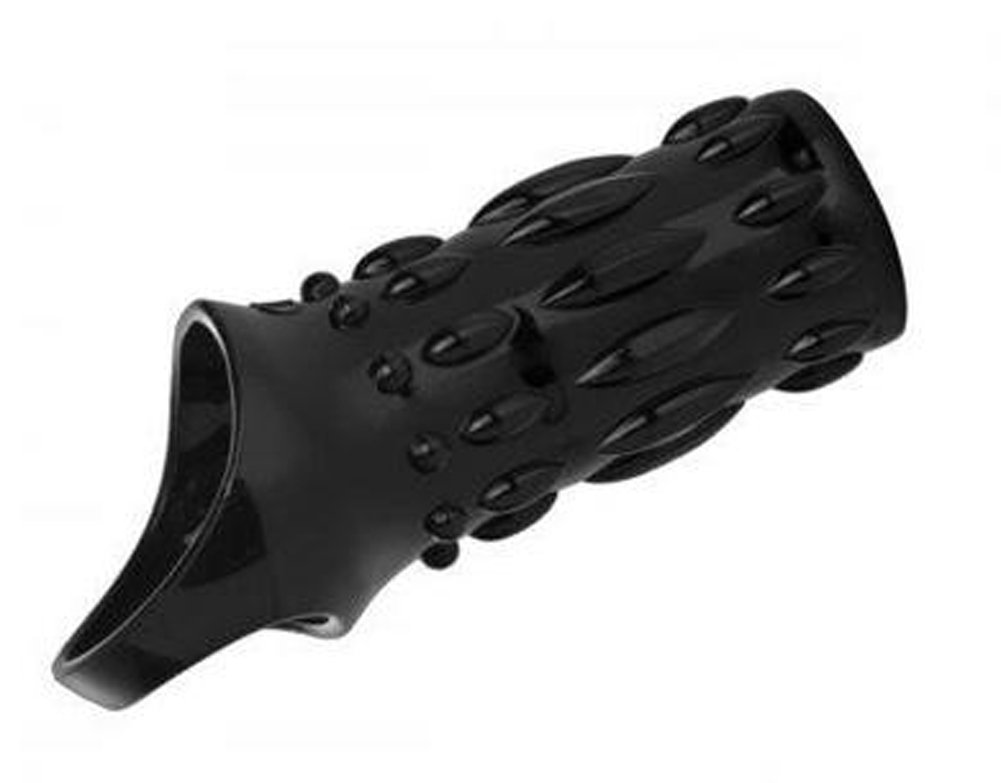 Premium Sheath Sensation Enhancer Sex Sleeve for Men - Black | Ultra-Stimulating Textured Design for Enhanced Pleasure | Perfect for Solo Play & Couples Intimacy
