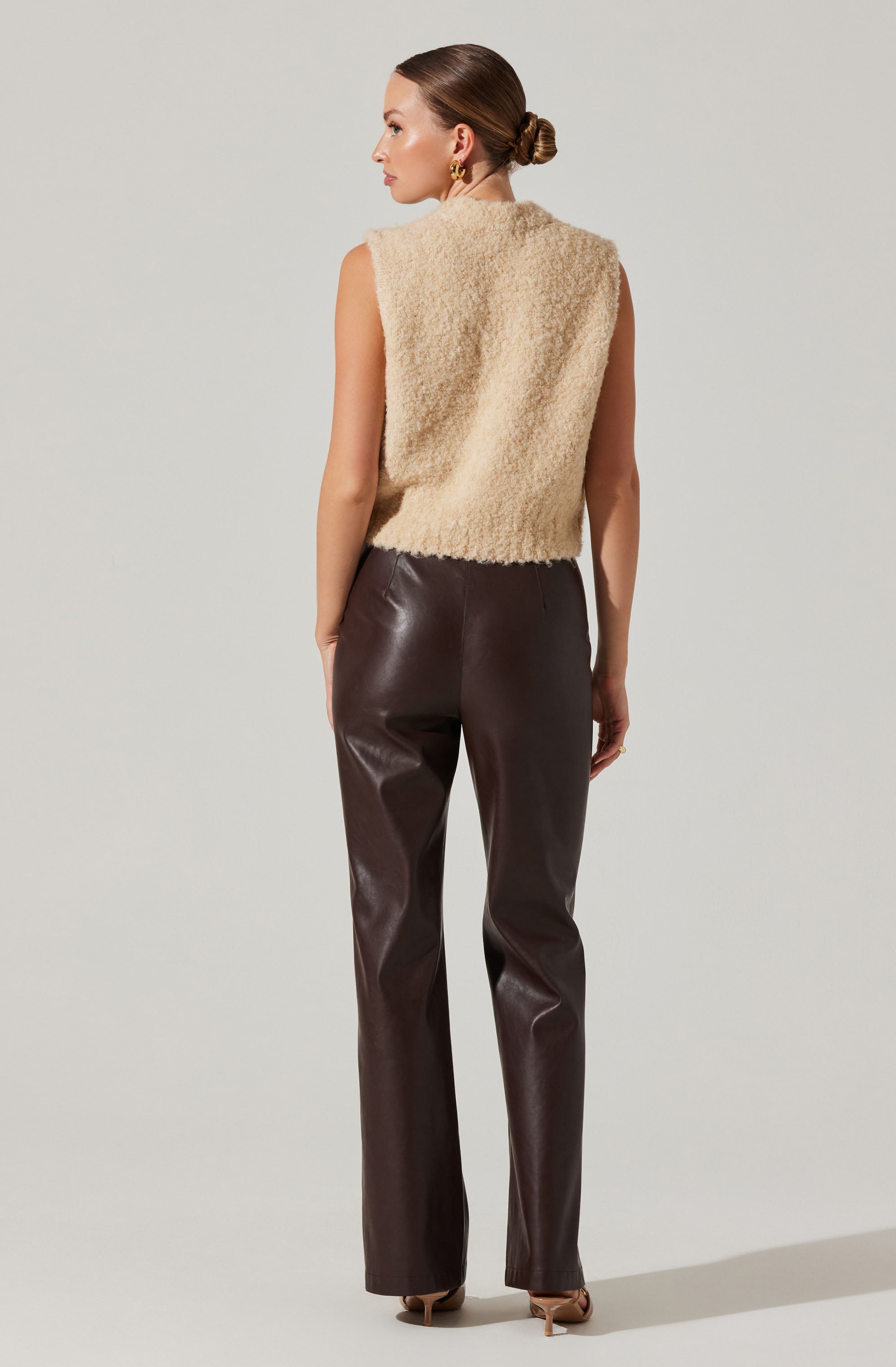 Stylish Edlyn Boucle Mock Neck Sweater for Women | Soft & Comfortable Knit Pullover | Perfect for Fall & Winter Outfits, Office Wear & Casual Dates