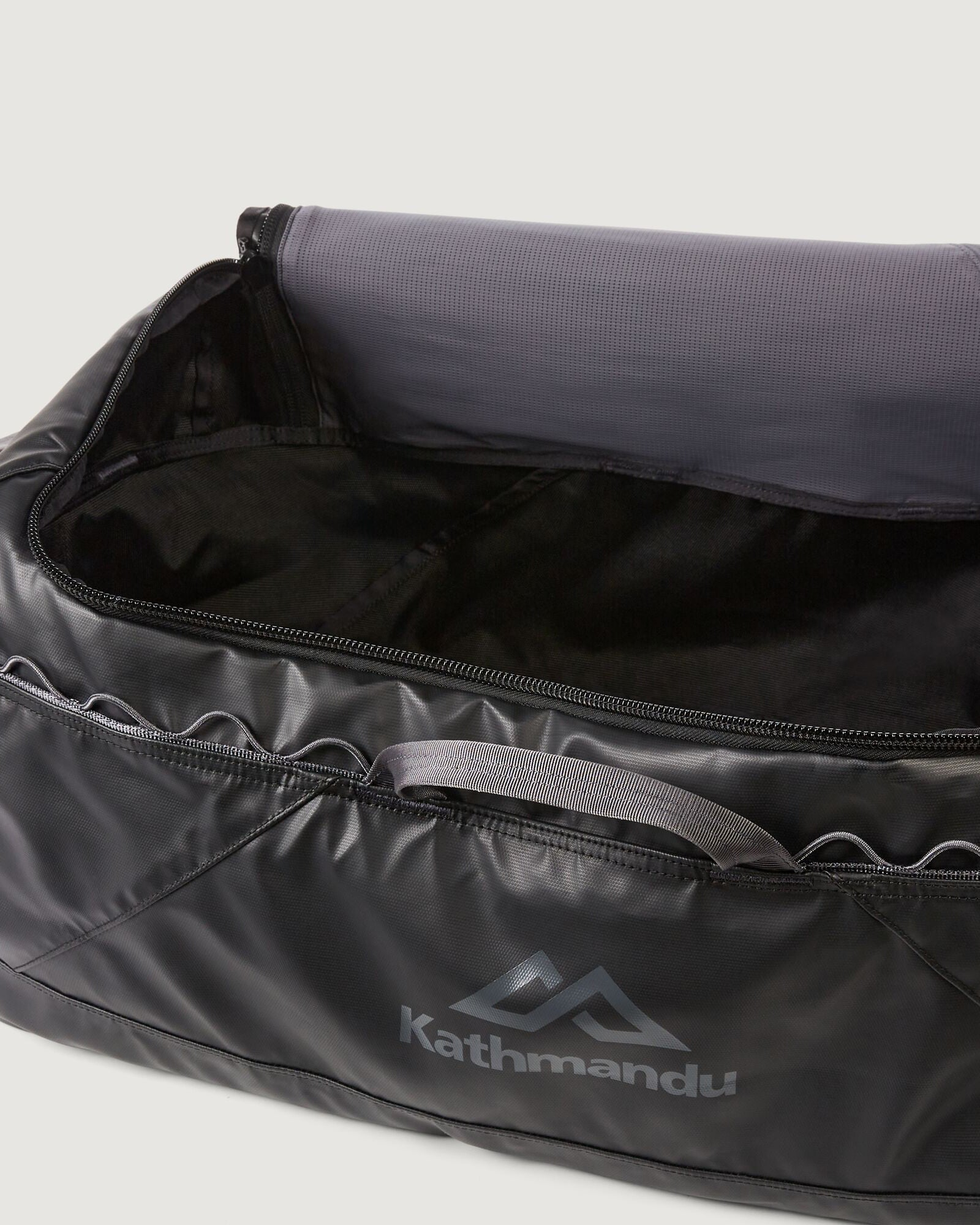 70L Indus Duffel Bag - Large Waterproof Travel Duffle for Gym, Camping & Weekend Trips - Black