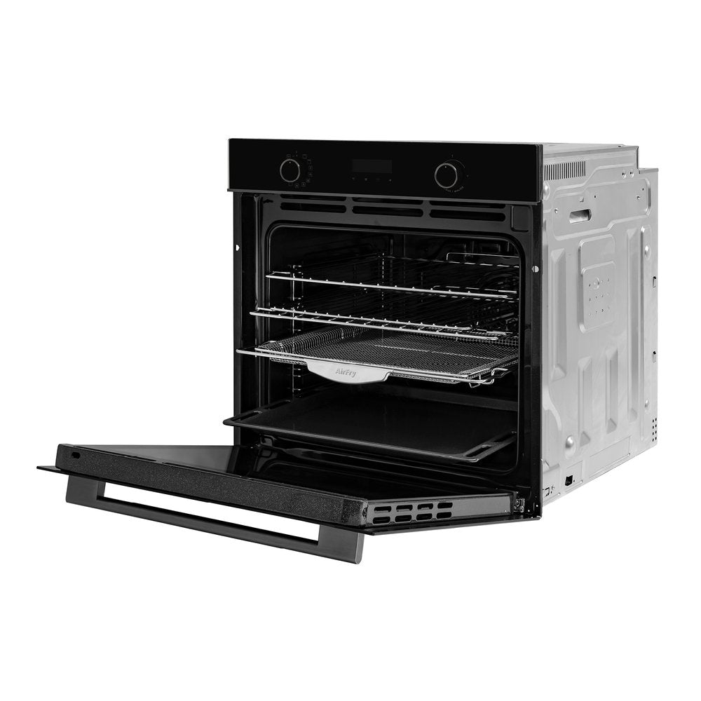 60cm 11-in-1 Multi-Function Oven with Air Fryer - Omega OBO6011AM Midnight Black | Perfect for Baking, Roasting, Air Frying & More in Home Kitchen