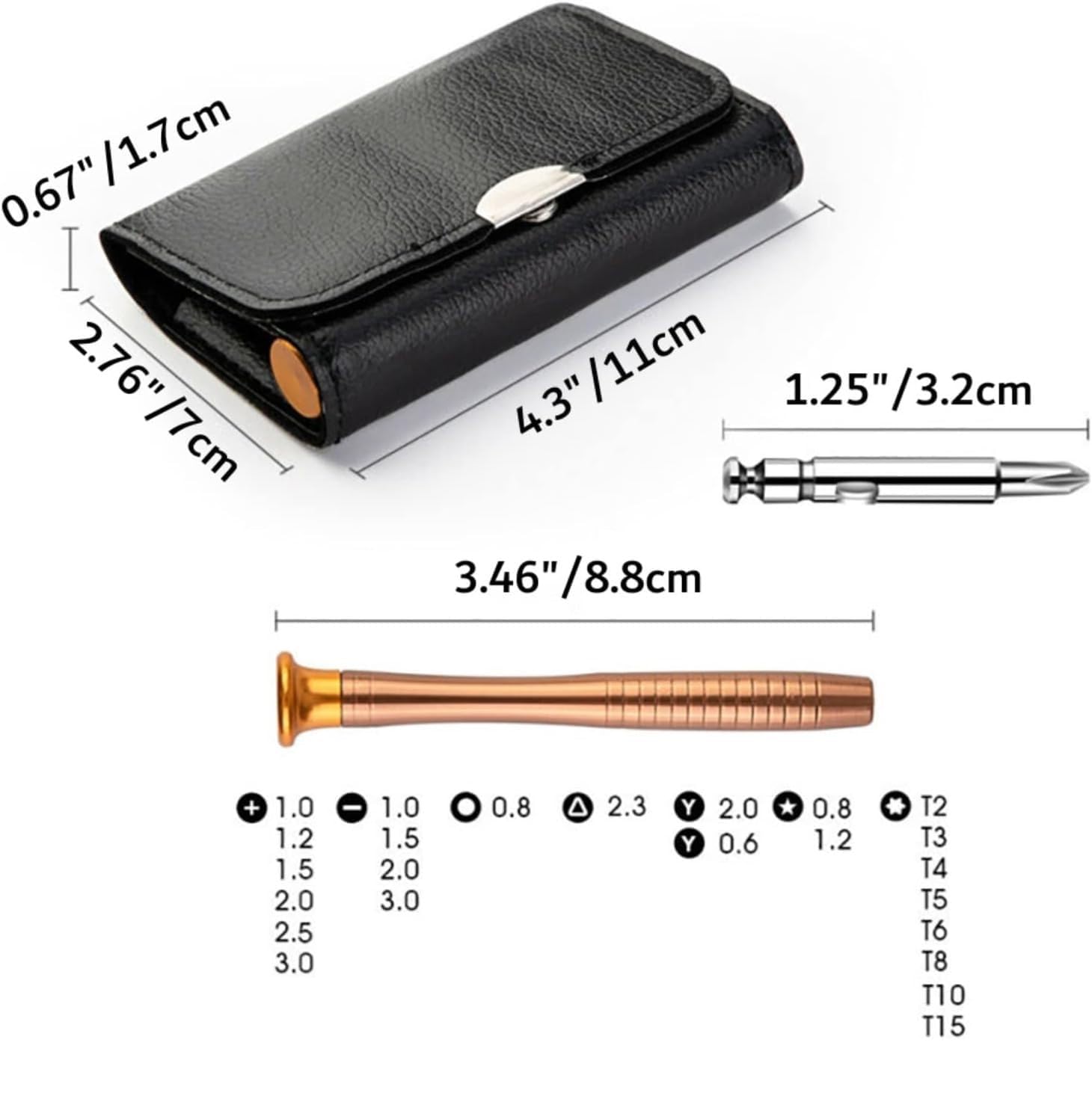THEMISTO 27-in-1 Precision Screwdriver Set - Professional Multi-Bit Repair Tool Kit for iPhone, Android, Laptop, PC, Electronics - Perfect for Home DIY, Tech Repairs & Small Device Maintenance