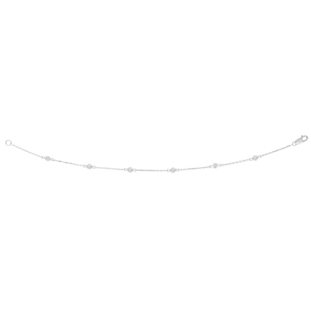 14K Gold .25ct Diamond Tennis Bracelet for Women - Dainty Everyday Jewelry for Gifts, Anniversaries & Special Occasions