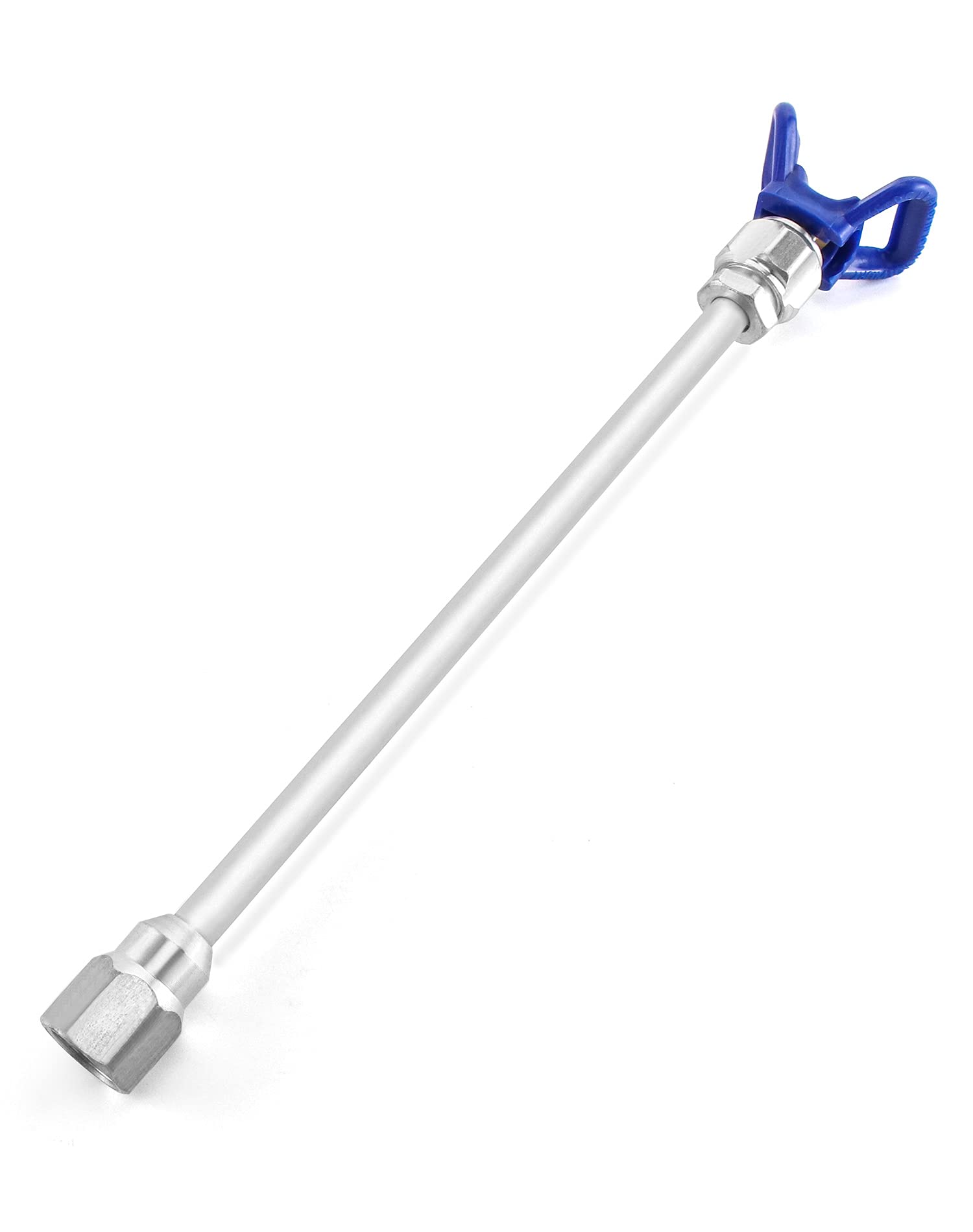 QWORK Airless Paint Spray Gun Kit with Extension Pole & Nozzle Guard - for Home & Professional Painting