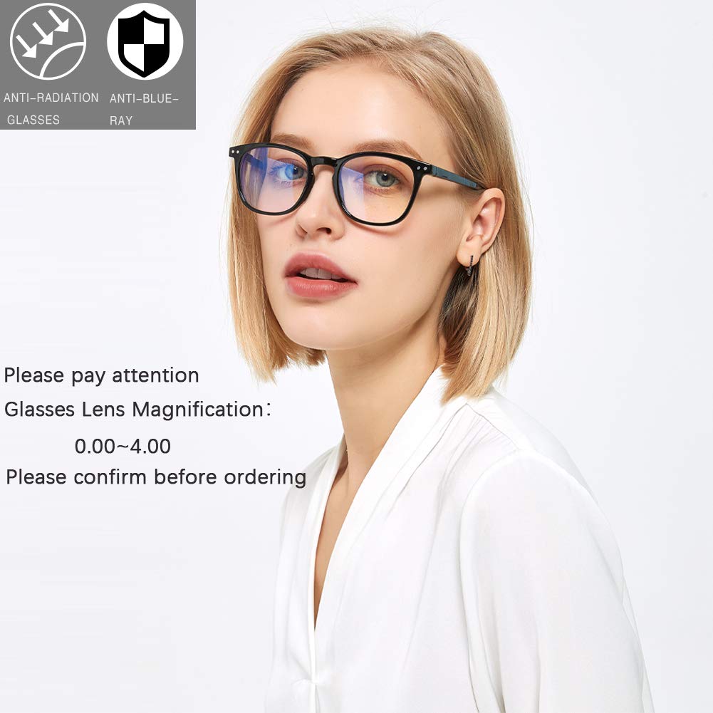 Henotin 3 Pack Blue Light Blocking Reading Glasses - Anti UV Computer Readers with Spring Hinge for Men & Women (Mixed Color, 0.75 Magnification) - Perfect for Office Work, Gaming & Screen Time Protection