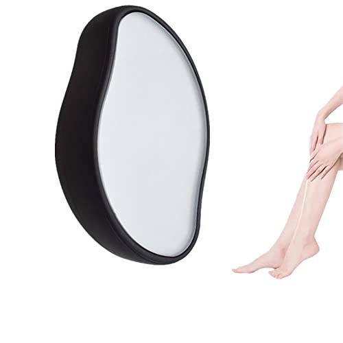 **Painless Crystal Hair Eraser for Women & Men – Reusable Exfoliating Hair Removal Tool for Body, Legs & Arms – Washable & Long-Lasting (Black) – Perfect for Smooth Skin at Home or Travel**