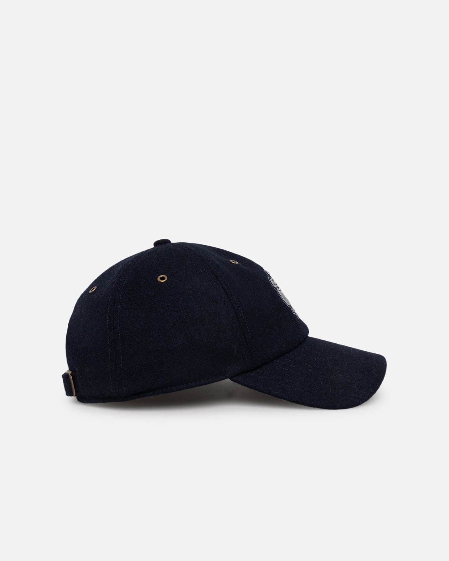 47 Brand Georgetown Hoyas Wooly Clean Up Strapback Hat - Navy Blue Adjustable Baseball Cap for Men & Women - Perfect for College Sports, Tailgating and Casual Wear