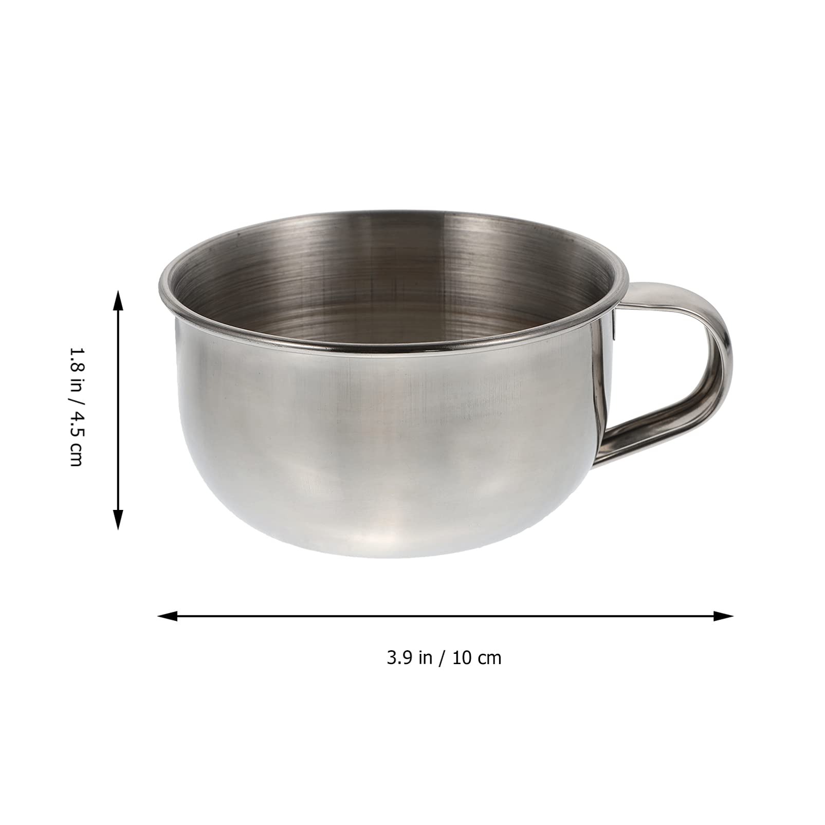 Stainless Steel Shaving Soap Bowl for Men - Travel Shaving Kit