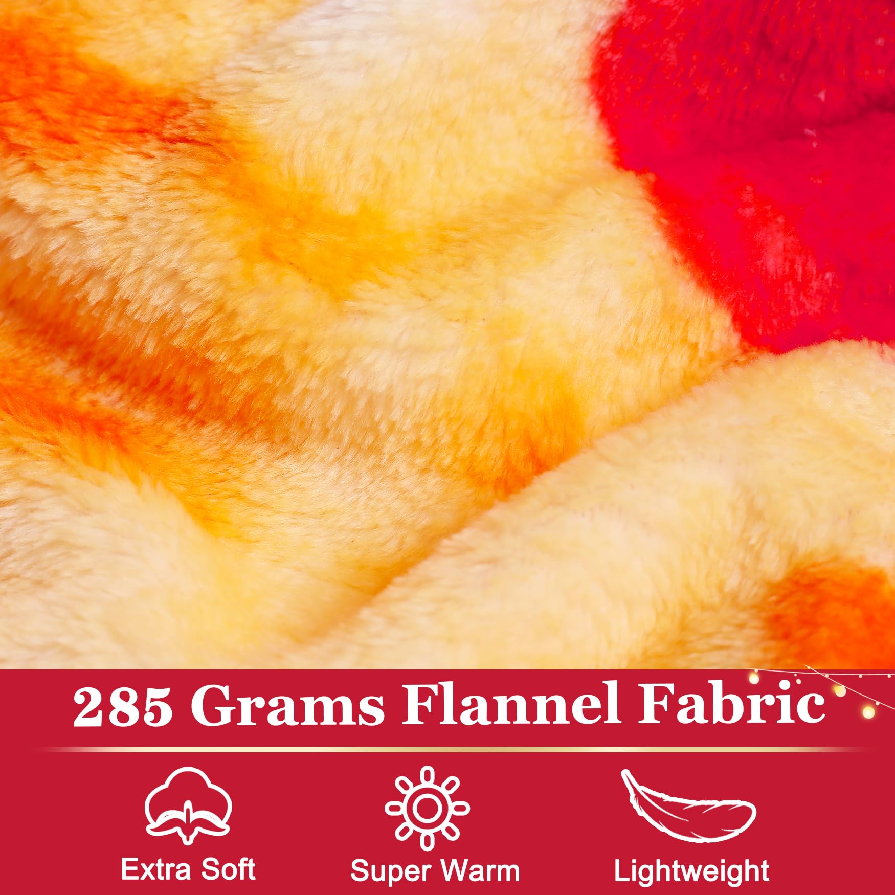 Jorbest Double-Sided Taco Pizza Blanket - 71 Inch Soft Flannel Throw for Adults, Kids & Babies (285 GSM, Red) - Funny Birthday Gift for Women, Men & Teens - Perfect for Movie Nights, Picnics & Cozy Home Decor
