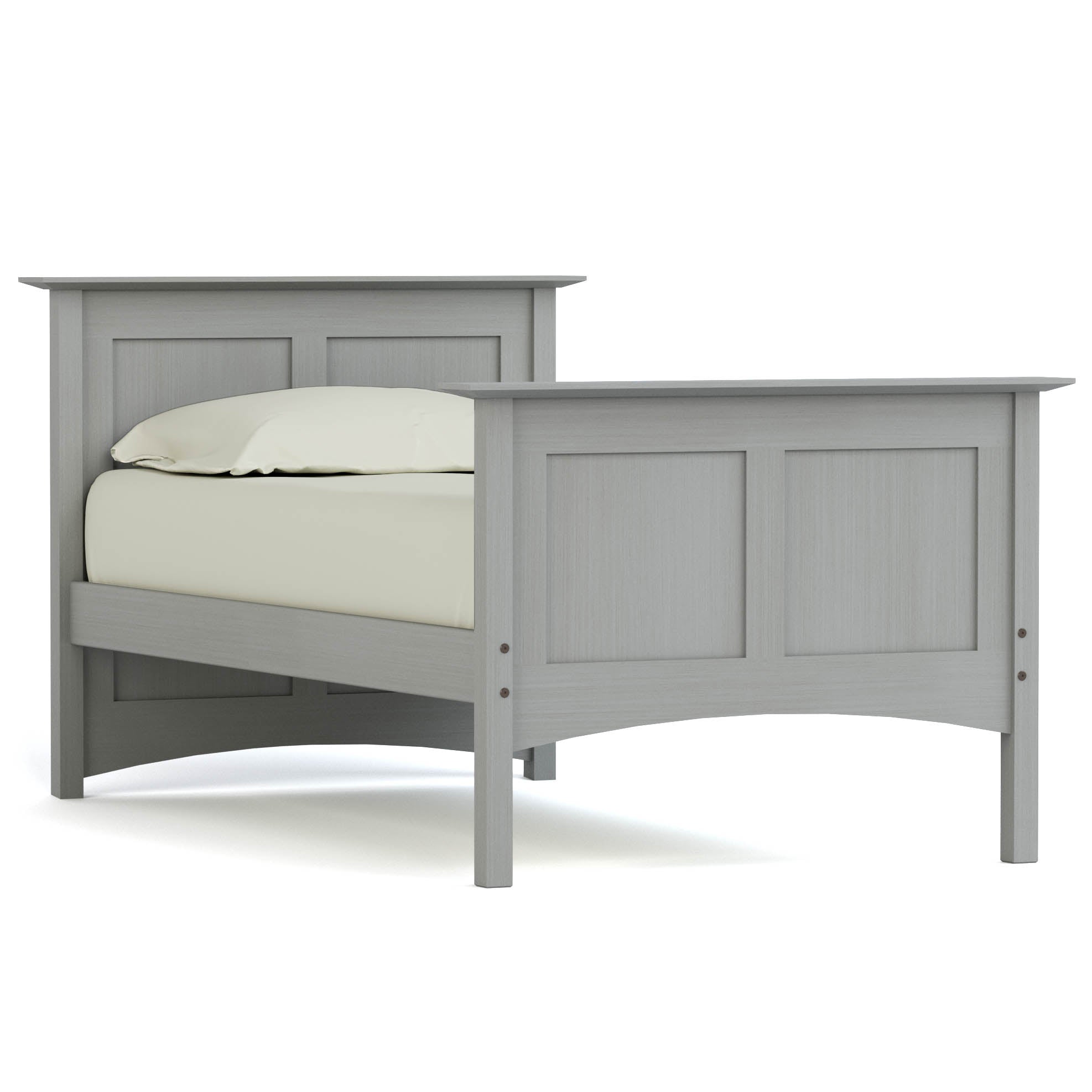 Gable Road Bed Frame - Sturdy Metal Platform Bed with Wooden Headboard - Perfect for Modern Bedrooms & Guest Rooms