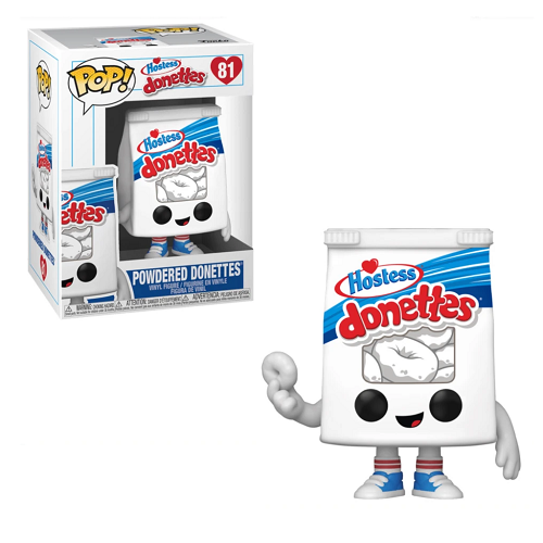 Funko Pop! AD ICONS: Hostess Donettes - Powdered Donettes Collectible Figure #81 - Perfect for Pop Culture Fans & Office Desk Decor