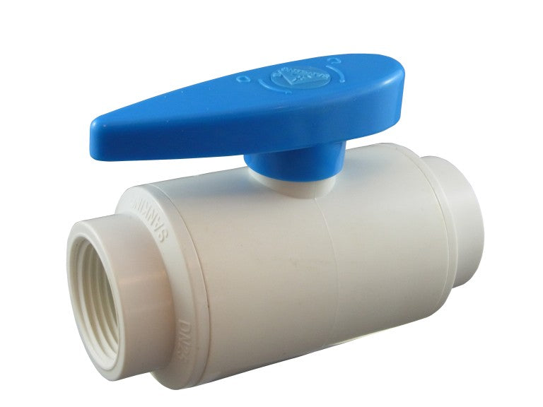 50mm PVC Ball Valve Female BSP Threaded - Heavy Duty Plastic Water Valve for Irrigation, Plumbing & Industrial Use