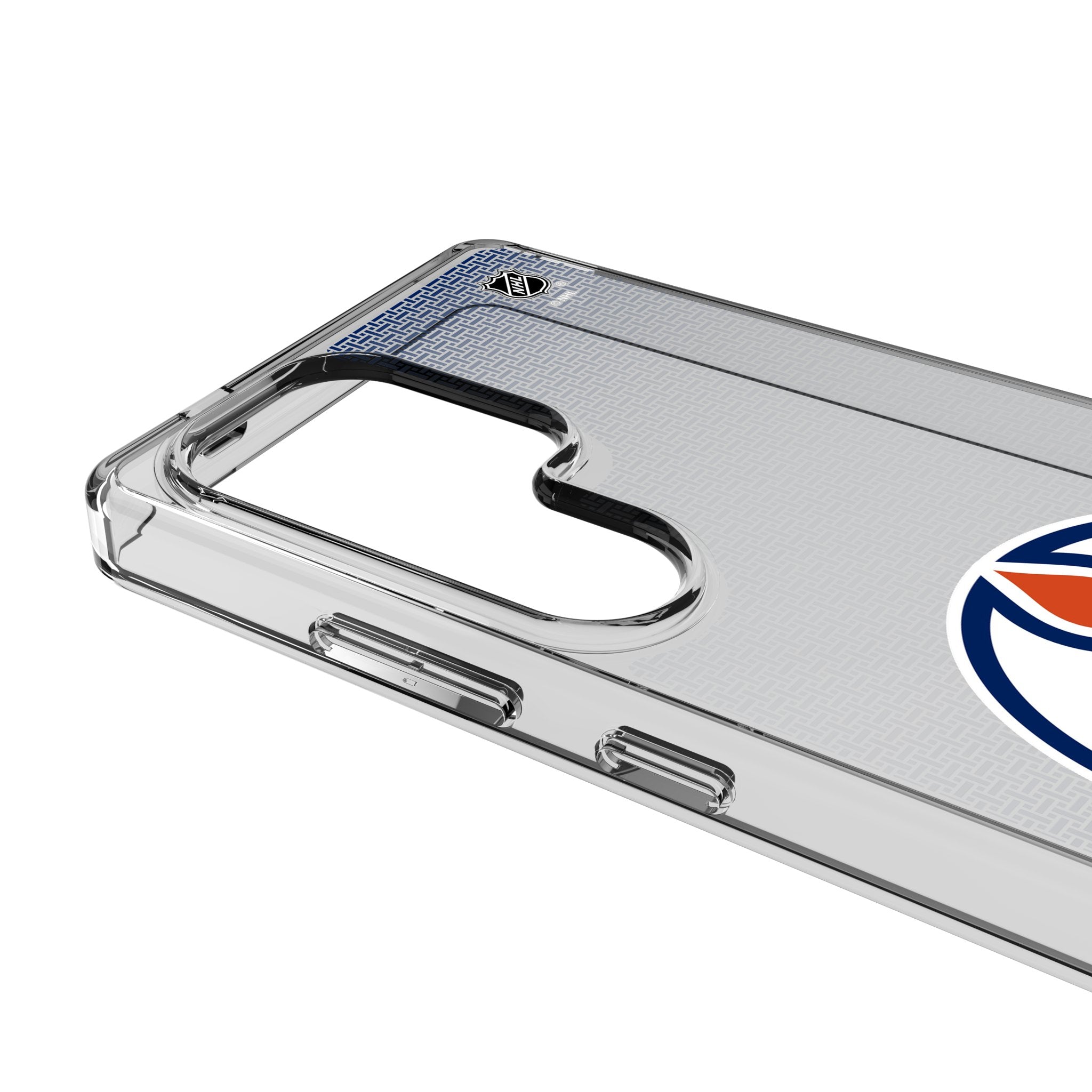 Edmonton Oilers Clear Phone Case for Samsung Galaxy - Slim Protective Linen Design - Perfect for Sports Fans & Everyday Use