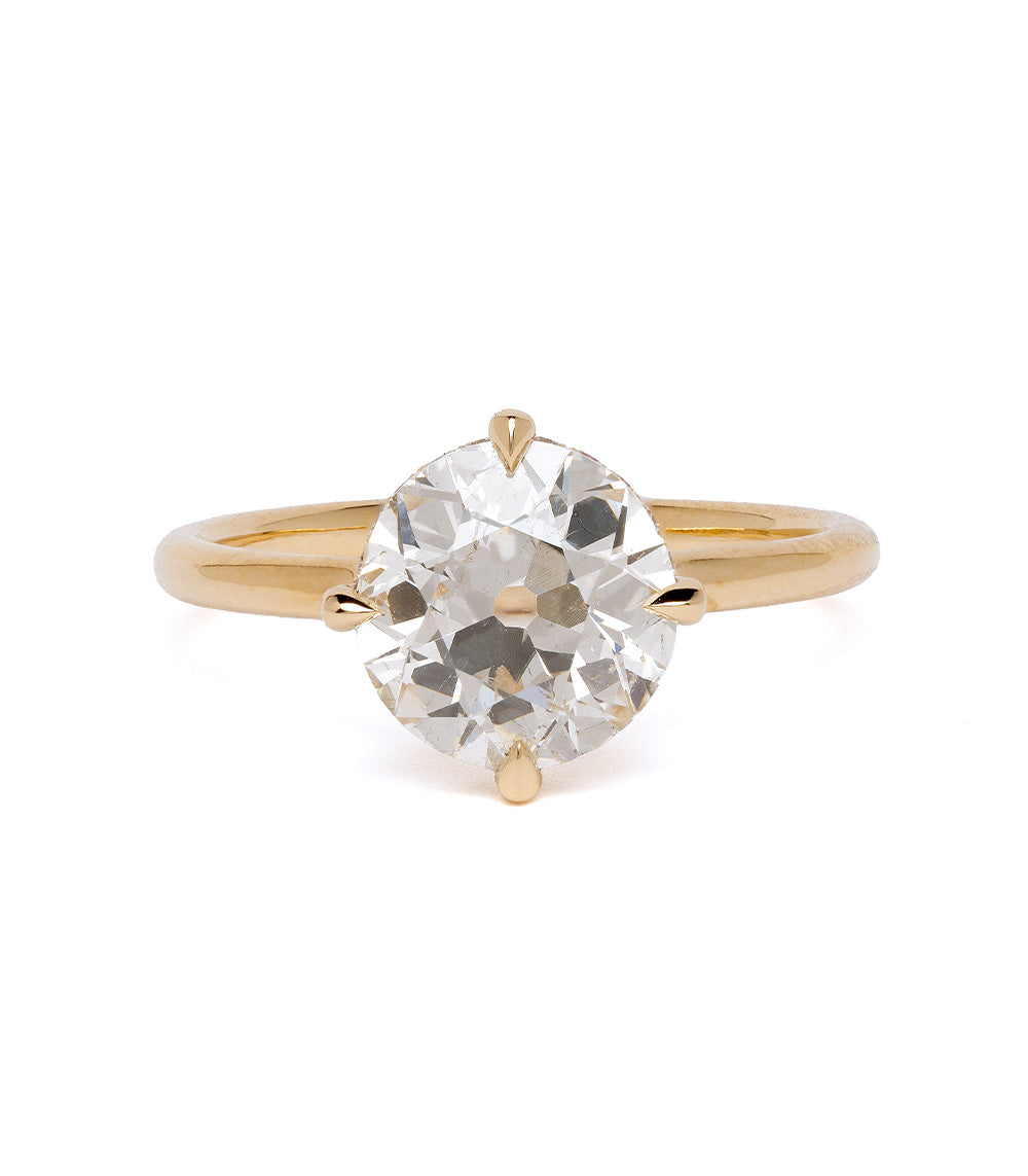 Billie Vintage European Diamond Engagement Rings for Women - 2.26 Carat Solitaire Ring, Ideal for Proposals, Anniversaries & Special Occasions