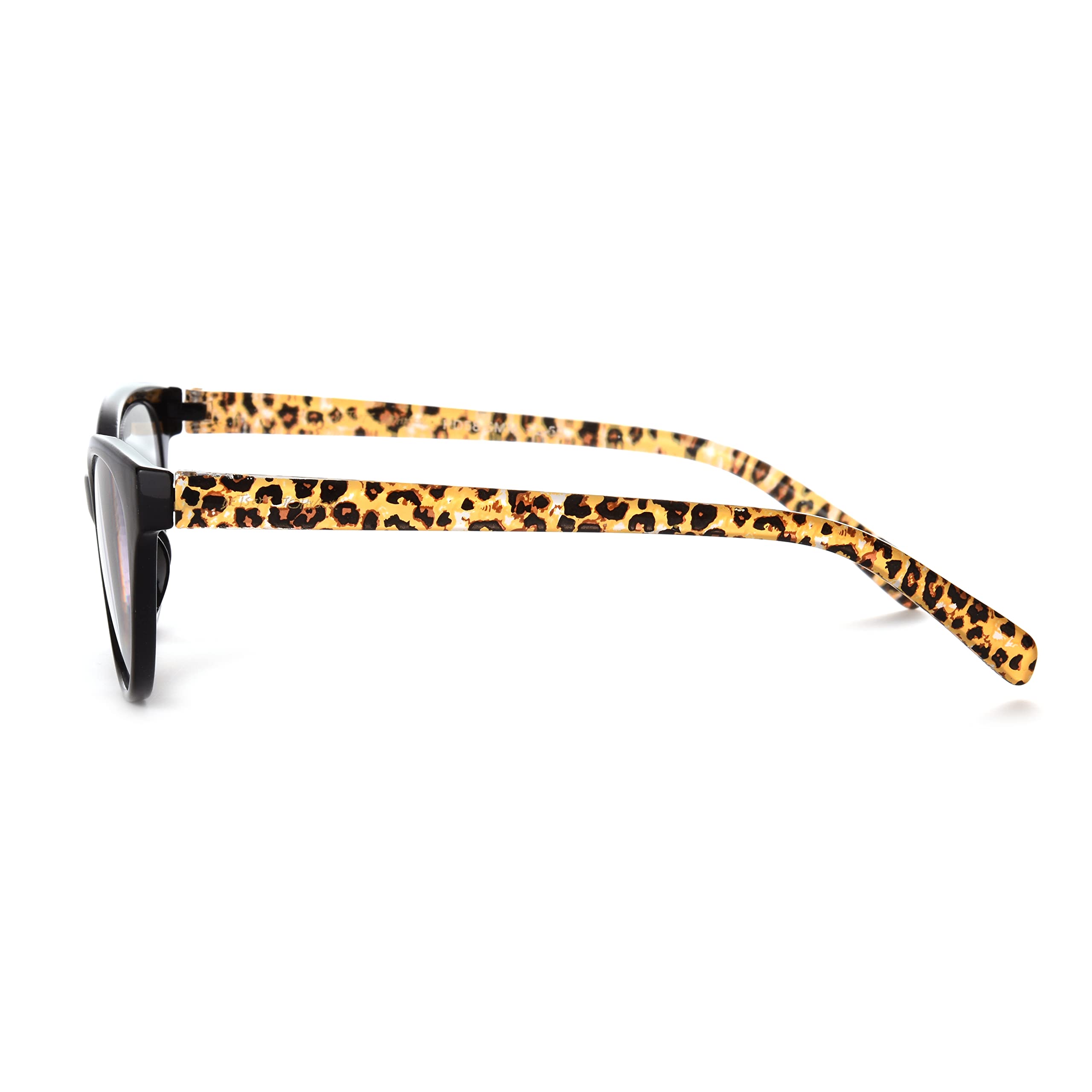 Betsey Johnson Women's Kai Blue Light Blocking Glasses - Cheetah Print, 40mm, Anti-Eye Strain for Computer & Screen Use - Perfect for Office, Gaming & Reading
