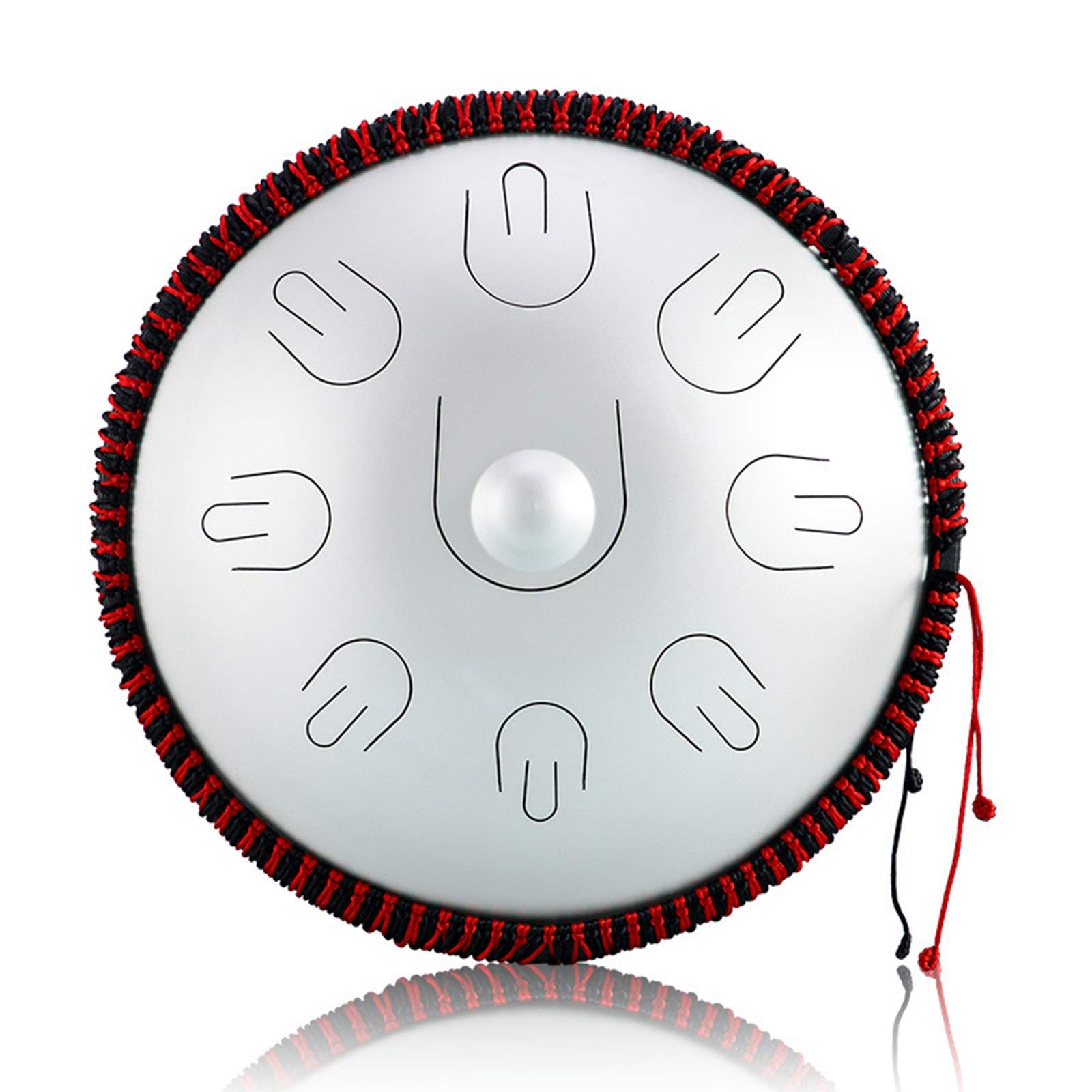 9 Notes Steel Tongue Drum 14 Inch - D Key Handpan Drum with Mallets & Carry Bag | Percussion Instrument for Meditation, Yoga, Music Therapy & Relaxation | Perfect Gift for Musicians & Beginners