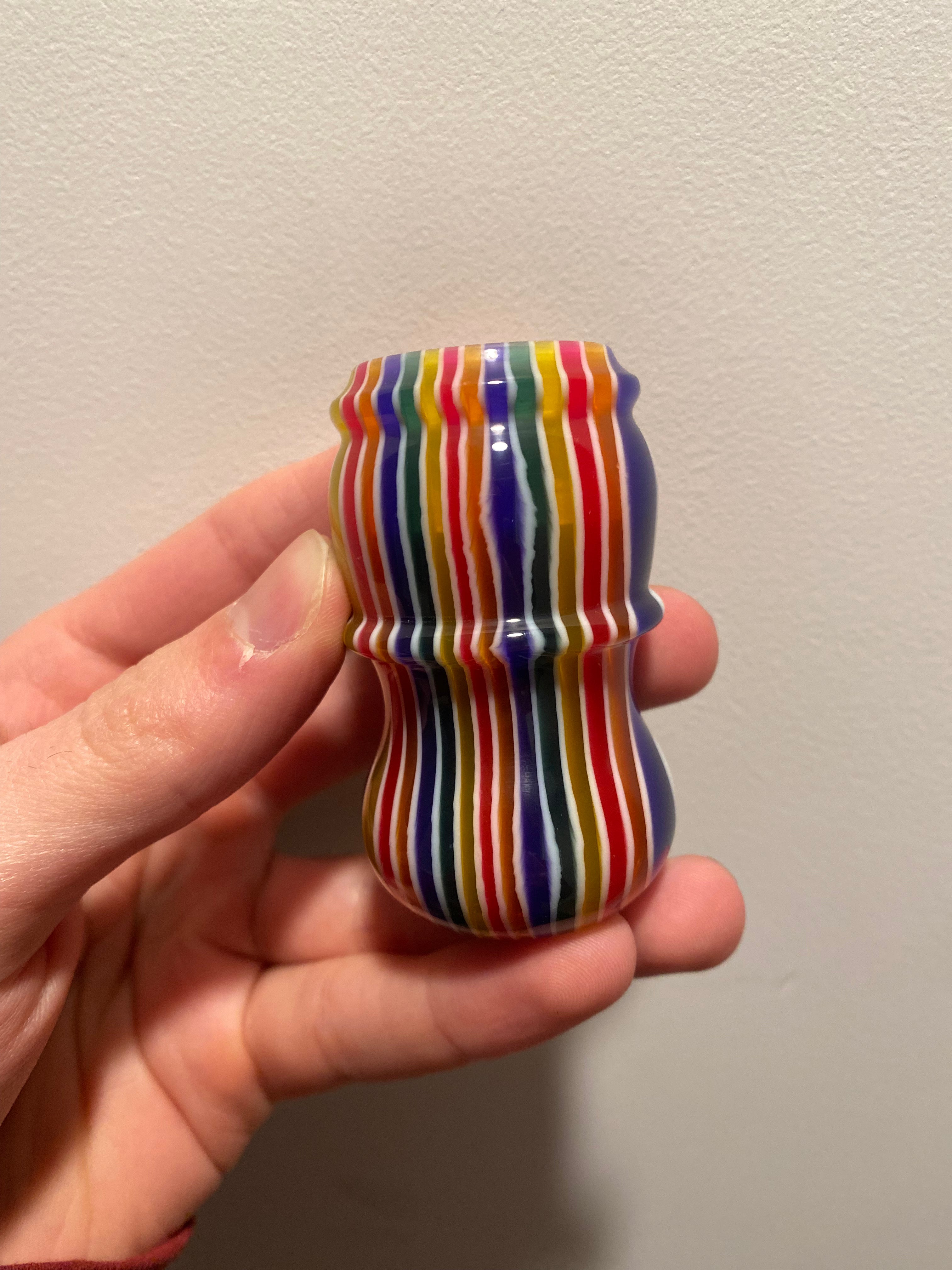 Premium Handcrafted Candy Stripe Shaving Brush Handle - Fits 24mm & 26mm Knots - Perfect for Wet Shaving & Grooming Gifts - Factory Second Quality