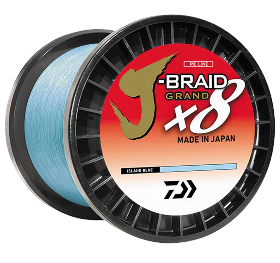 Daiwa J Braid x8 Grand 8-Strand High-Performance Braided Fishing Line - Perfect for Saltwater & Freshwater Casting, Trolling & Jigging