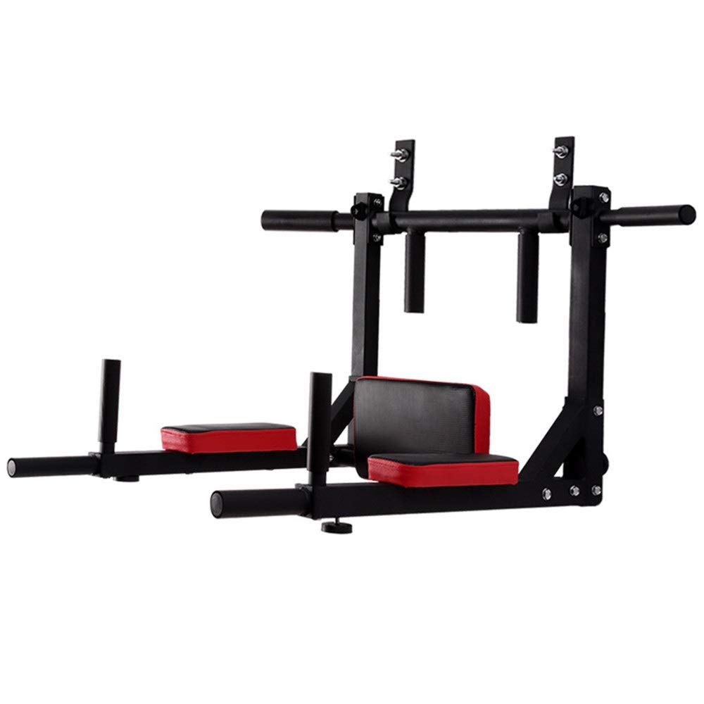 LIUMANG Wall Mounted Pull Up Bar for Home Gym - Adjustable Horizontal Bar for Upper Body Workout, Strength Training & Fitness System (Black, Medium Size) - Perfect for Indoor Exercise, Small Spaces & Home Workouts