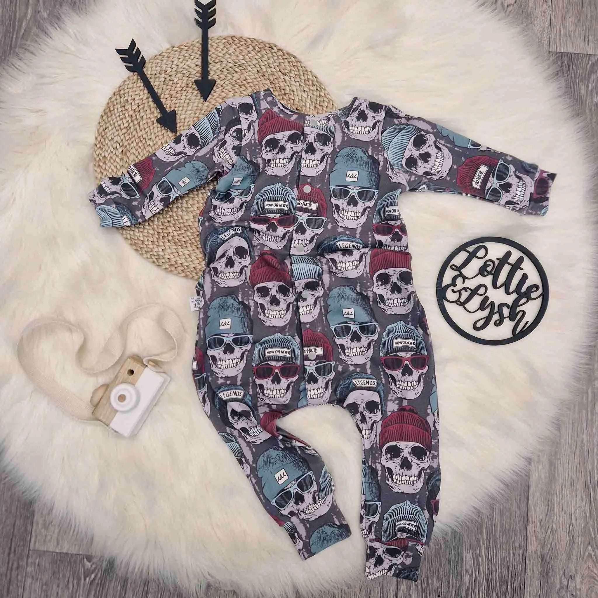 Sk8 or Die Baby & Toddler Romper - Cute One-Piece Outfit for Boys & Girls | Perfect for Playtime, Skateboarding & Casual Wear