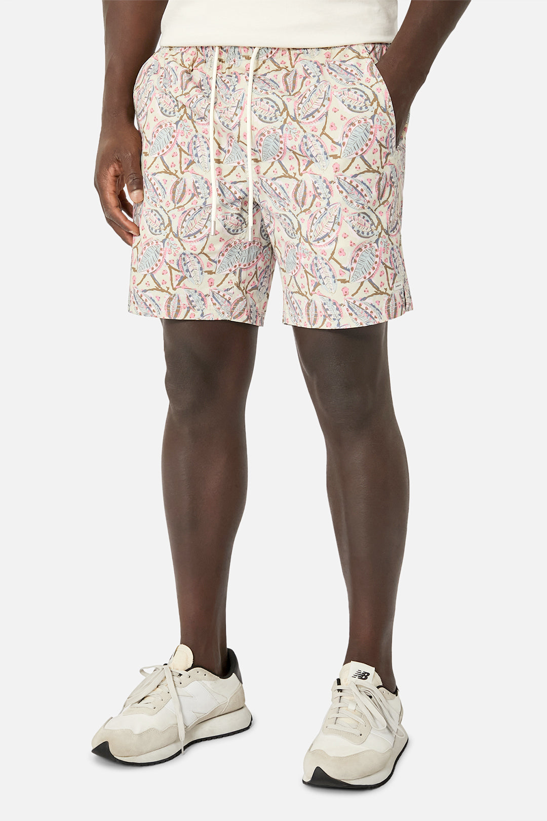 Fontera Bahama Swim Shorts for Men - Quick Dry, Comfortable Pink Combo - Perfect for Beach, Pool, and Summer Vacations