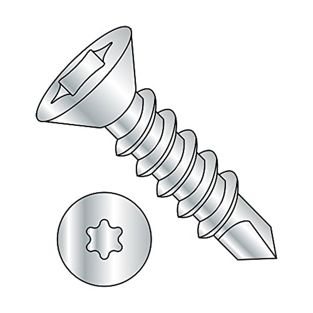 Self-Drilling Screws Zinc Plated 2