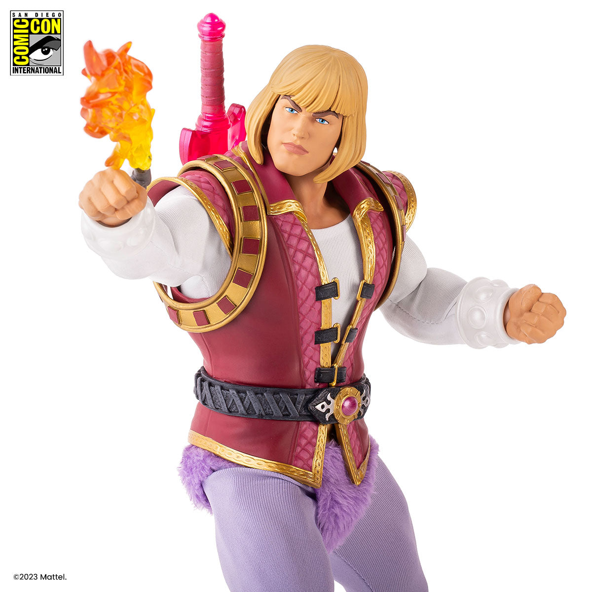 Masters of the Universe Prince Adam 1/6 Scale Action Figure SDCC Exclusive Collectible - Perfect for Display, Gifts, and Comic-Con Fans
