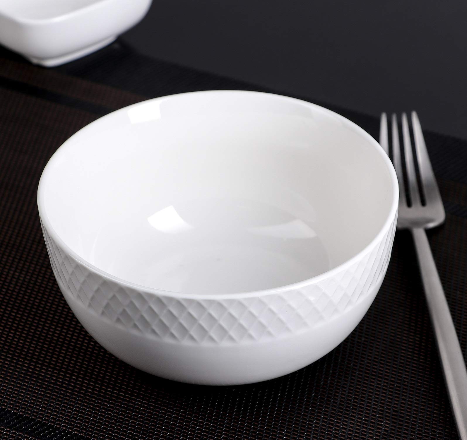 Wilmax Julia 6.5-Inch Porcelain Bowl Set of 6 | Dishwasher Safe & Easy to Clean | Premium English Fine China | Wl-880121/A | Perfect for Dining, Entertaining & Everyday Use