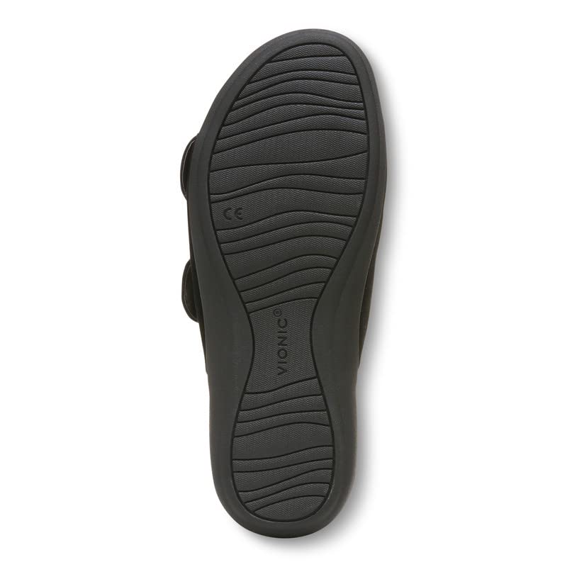 Vionic Women's Mirage Corlee Casual Slip-On Slide Sandals - Orthotic Arch Support Comfortable Walking Sandals for Women with Three-Zone Cushioning | Perfect for Beach, Poolside, and Everyday Wear