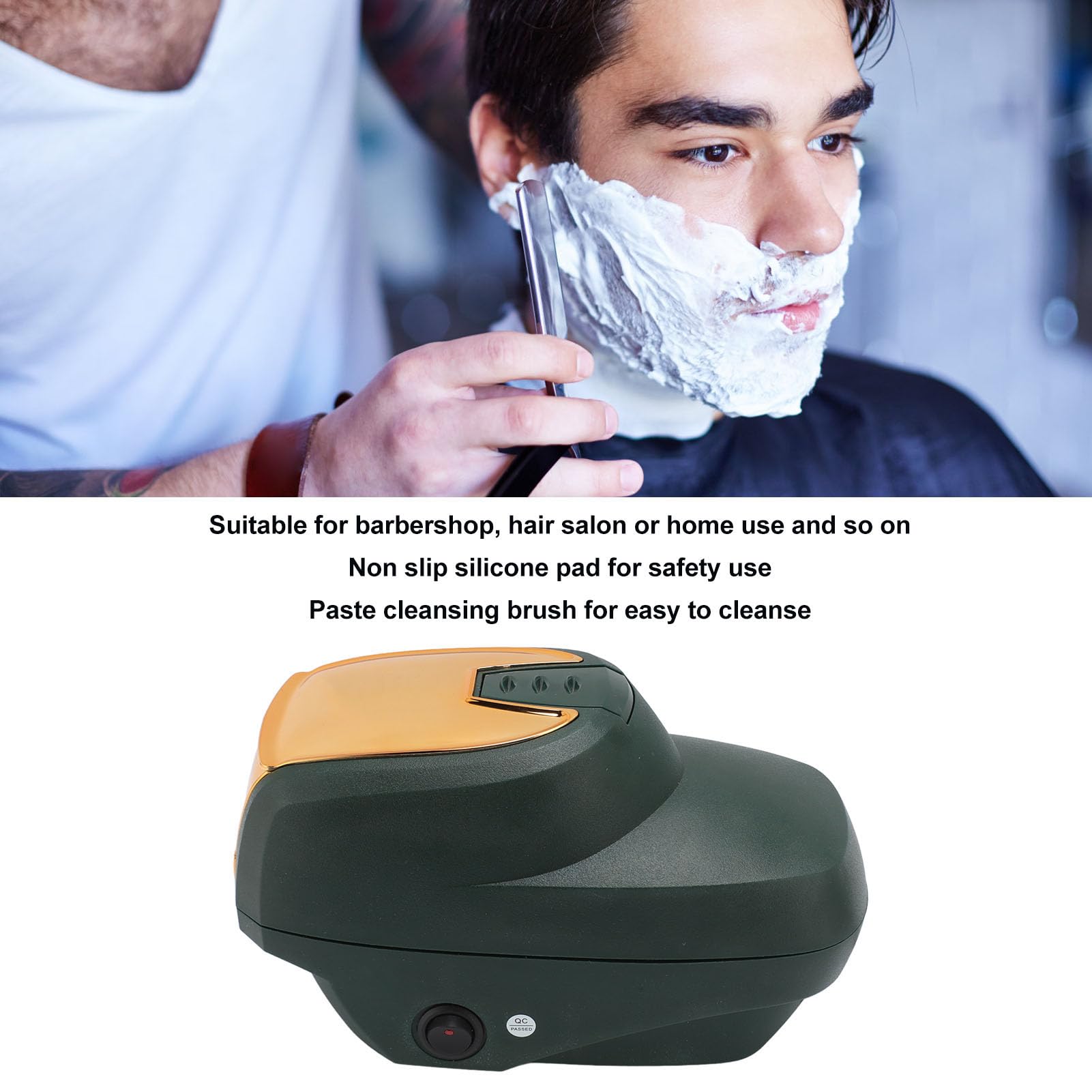 Professional Electric Hot Lather Machine for Barber & Shaving - Large Capacity Rich Foam Facial Latherizer for Men | Perfect for Home Grooming, Salon Treatments & Spa Days