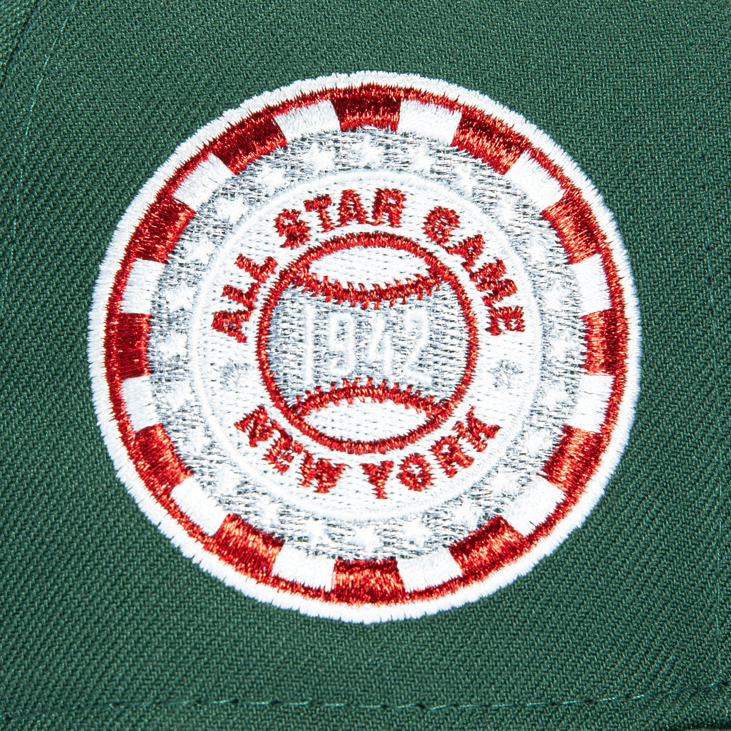 New Era 59Fifty New York Mets 1942 All Star Game Patch Script Hat - Green Baseball Cap for Men & Women - Perfect for MLB Games, Sports Events & Streetwear Fashion