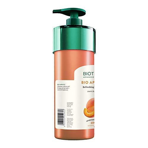 Bio Apricot Refreshing Body Wash - 800ml | Natural & Hydrating Shower Gel for Dry & Sensitive Skin | Perfect for Daily Use & Spa Days