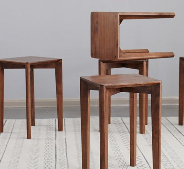 Nordic Modern Stool - AARON Dining Vanity Stool for Kitchen, Bar, or Makeup Table - Elegant Home Decor & Seating Solution