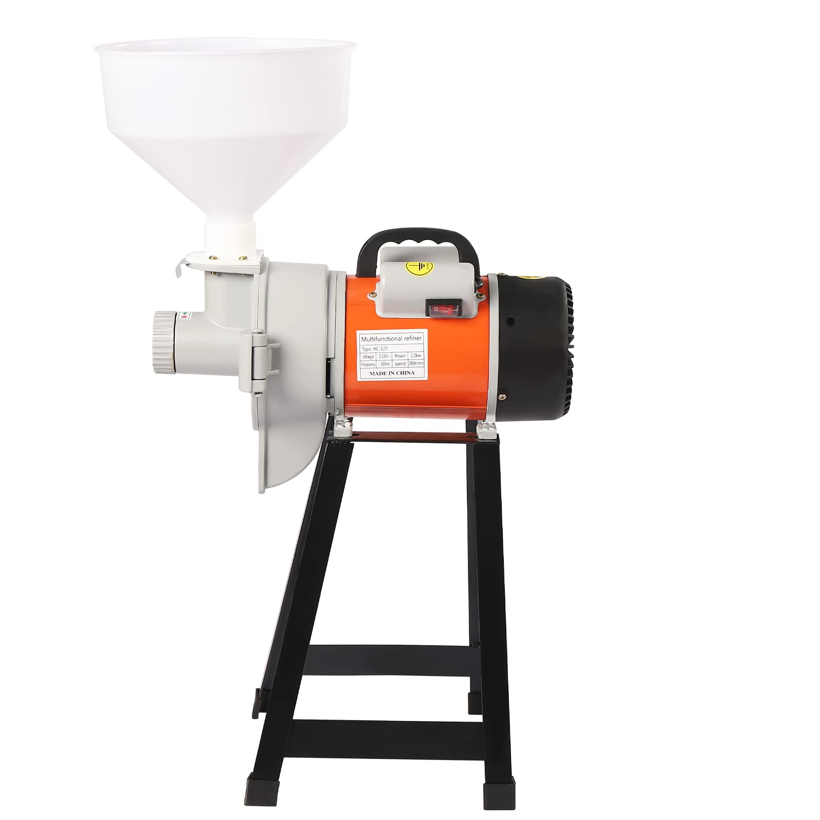 2200W Electric Grain Mill Grinder for Home Use - Wet & Dry Mill Machine with Funnel - Perfect for Corn, Wheat, Soybean, and Feed Flour - DIY Cereal Grinding & Soy Milk Making - Ideal for Baking, Healthy Eating, and Homemade Recipes