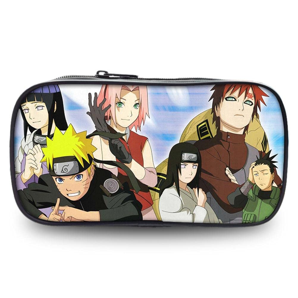 **Anime Pencil Case - Cute Cartoon Pencil Pouch with Zipper, Large Capacity Multifunctional Stationery Organizer for School, Office & Travel Supplies**