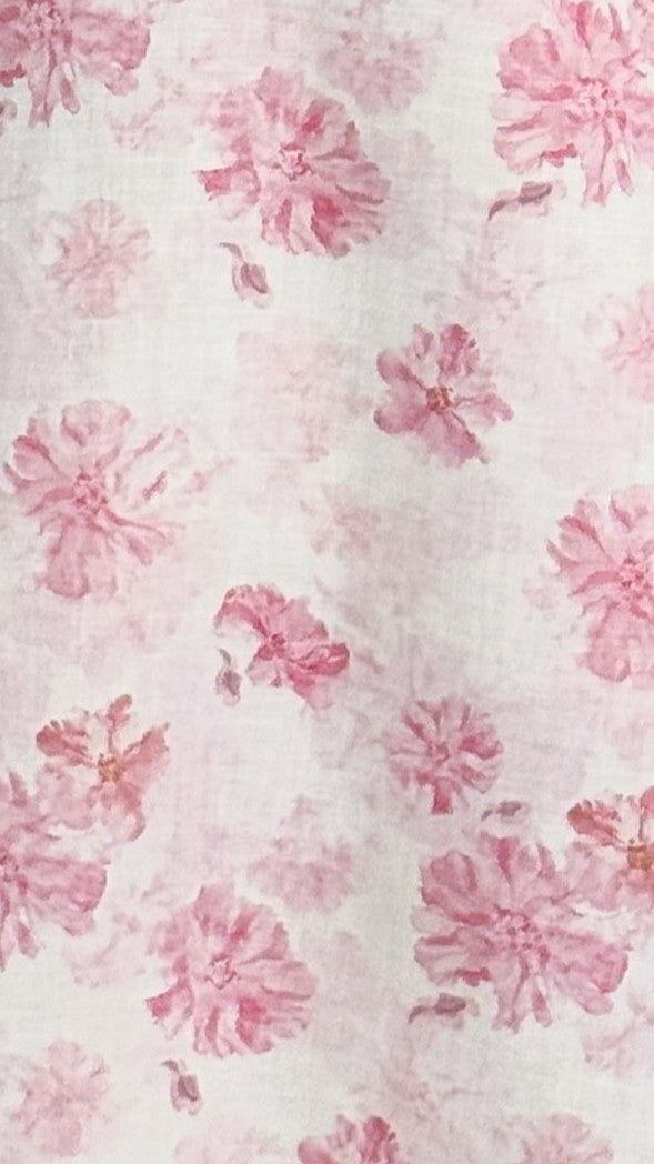Mady Women's Maxi Dress - Pink Floral Print Long Summer Dress for Beach, Vacation & Casual Wear