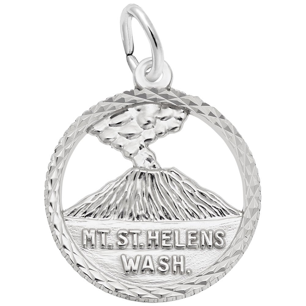 Mt. St Helens Charm - Handmade Pendant for Bracelets & Necklaces - Perfect for Jewelry Making, Gifts, and Travel Souvenirs