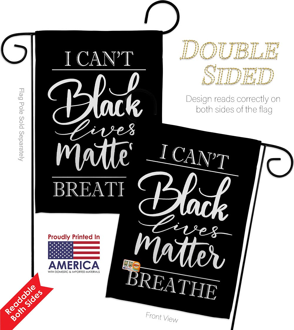 BLM Garden Flag Set - Anti Racism Yard Banner for Social Justice
