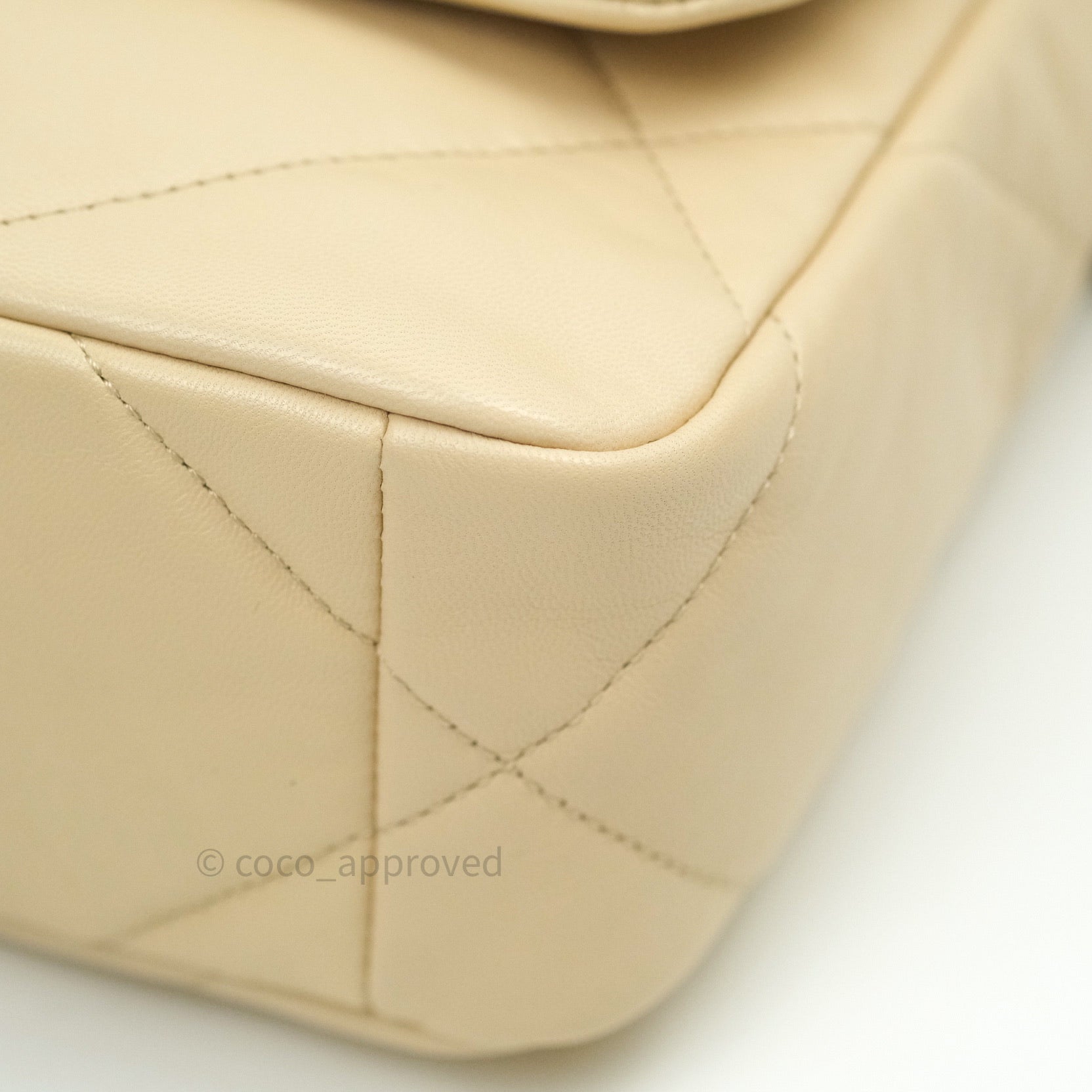 Chanel 19 Small Beige Goatskin Leather Bag with Mixed Gold & Silver Hardware - Luxury Designer Handbag for Women, Perfect for Everyday Use & Special Occasions