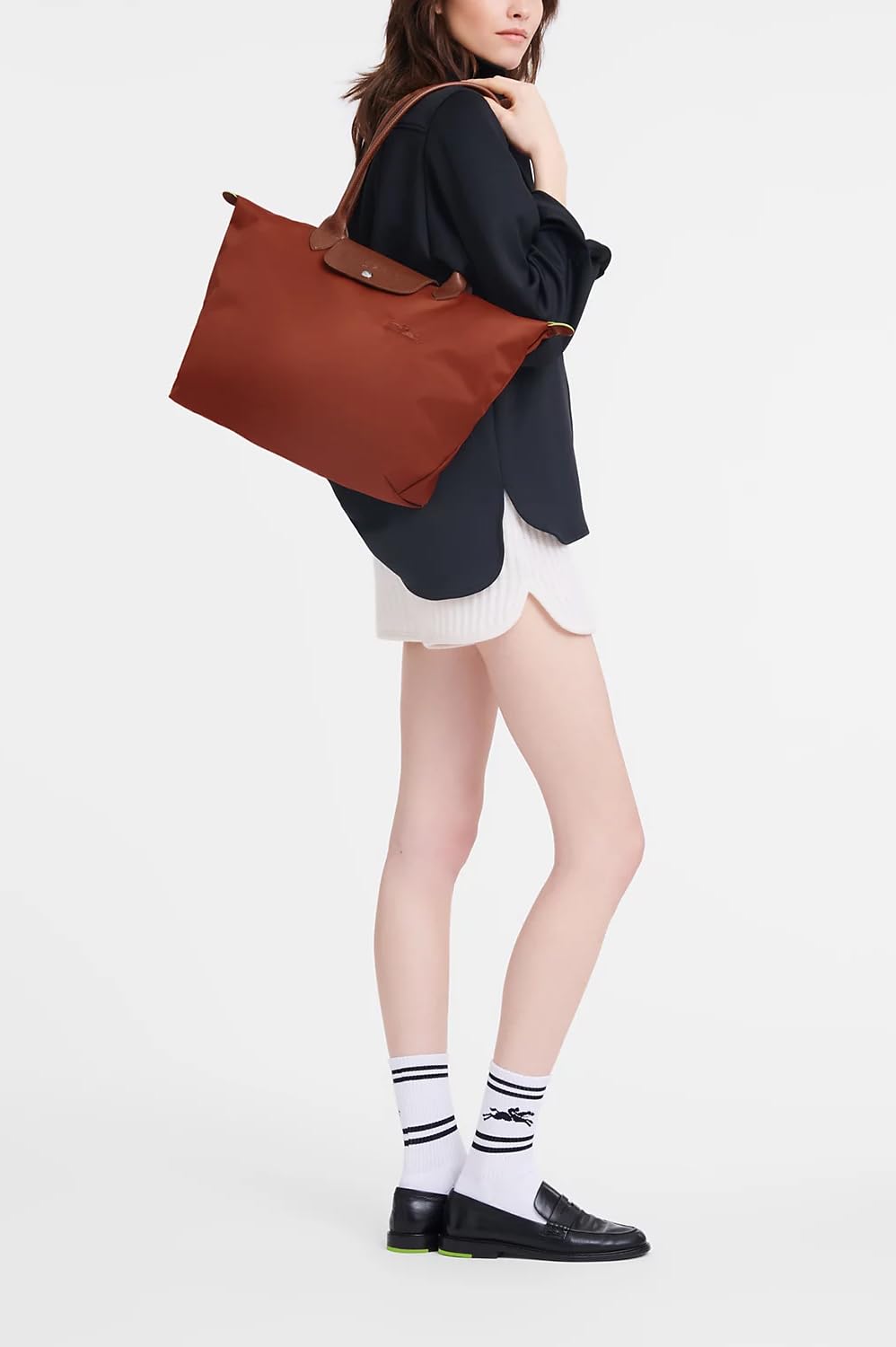 Longchamp Le Pliage Large Tote Bag - Waterproof Nylon Shoulder Bag for Women, Travel, Work & Everyday Use
