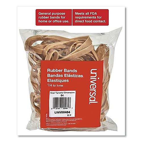 Premium Rubber Bands Size 64 (3-1/2
