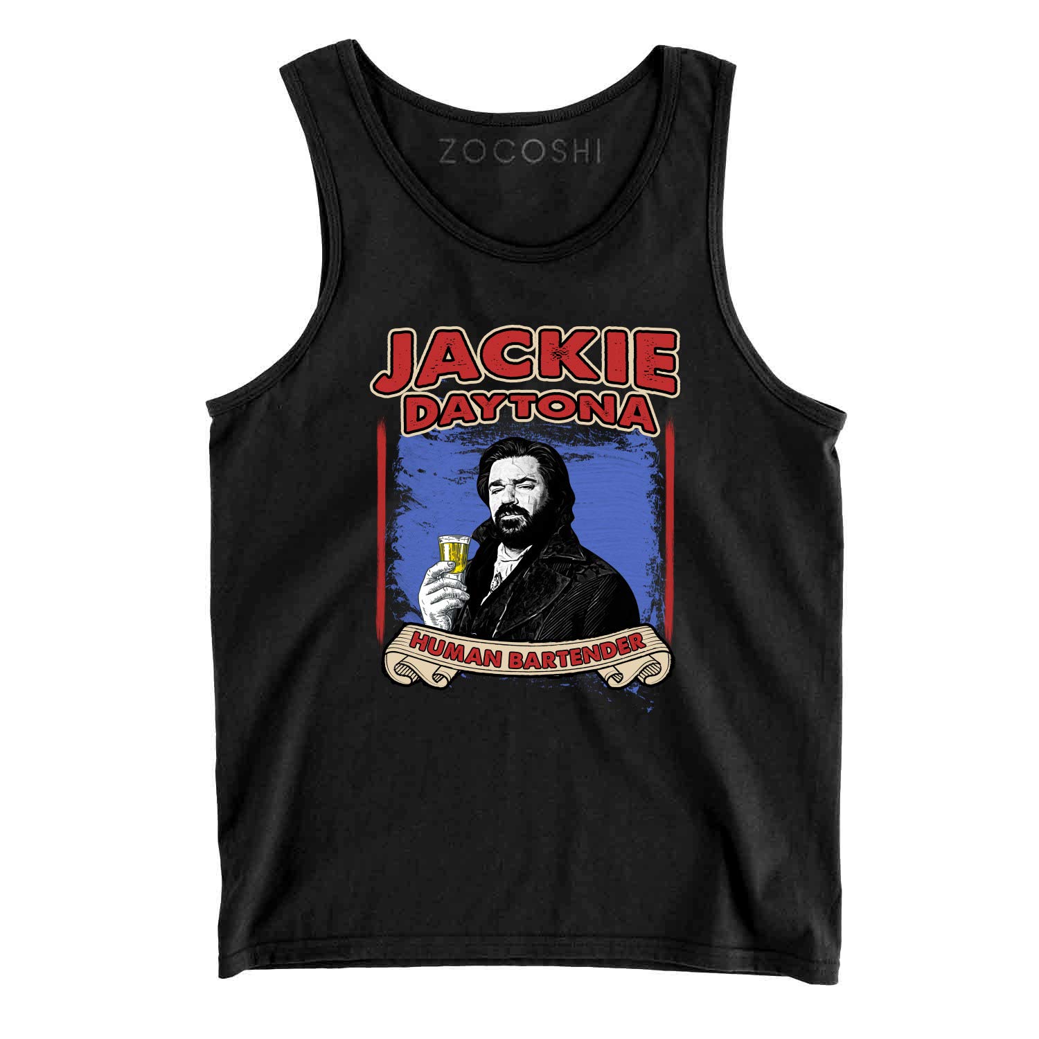 Vampire in Shadow Jackie Daytona Human Bartender T-Shirt | Funny TV Show Merchandise | Perfect for Halloween, Cosplay & Fan Gifts