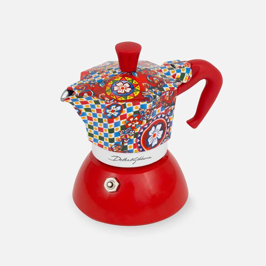 Dolce & Gabbana Casa Bialetti Moka Induction Coffee Maker - Medium Size Stovetop Espresso Maker for Home & Office Use