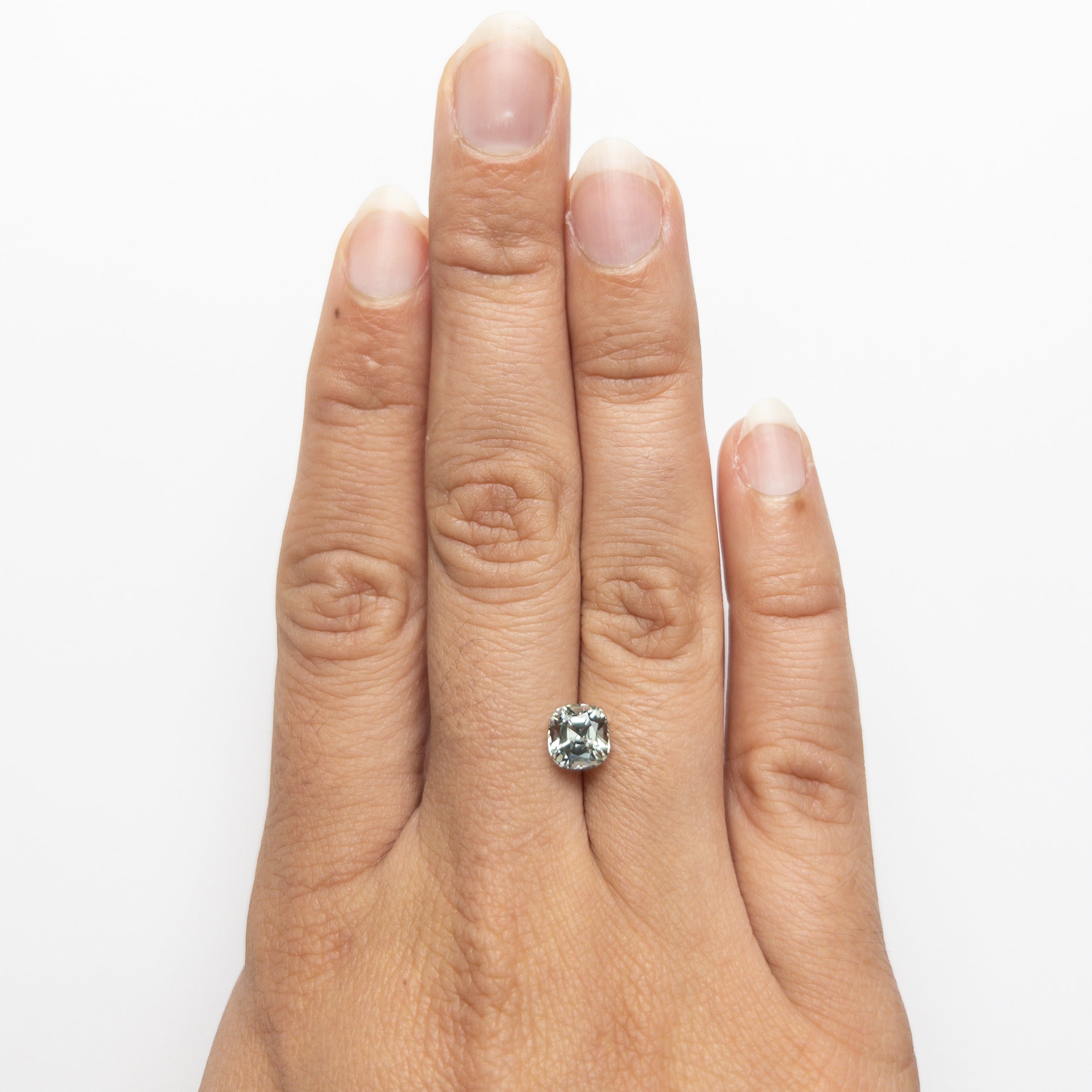 1.79ct Natural Blue Cushion Cut Sapphire Gemstone - 6.37x6.24x4.93mm Brilliant Cut Loose Stone for Jewelry Making, Engagement Rings & Fine Collections