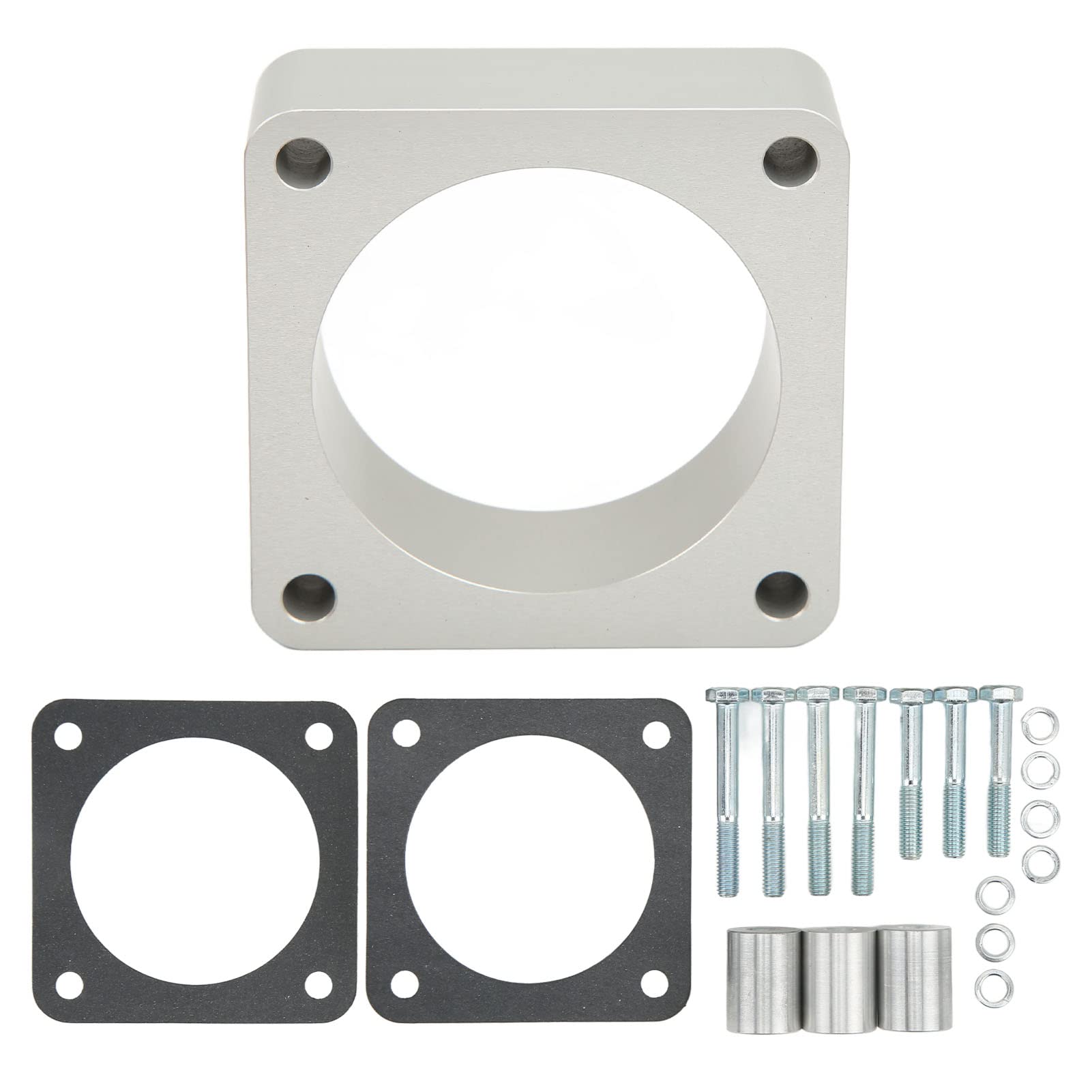 Tbest 4 Bolt Throttle Body Adapter Plate - Metal Intake Manifold Spacer for Jeep Cherokee - Improves Airflow & Performance (Compatible with 1999-2020 Models) - Perfect for Off-Roading & Engine Upgrades