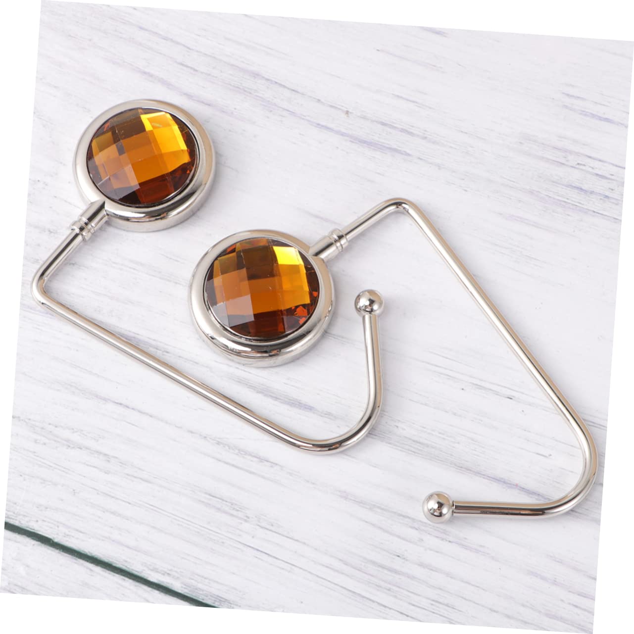 GALPADA 2-Pack Non-Slip Handbag Hooks - Heavy Duty Table & Desk Bag Holder for Tote, Purse, Backpack, Schoolbag - Space Saving Yellow Hanger (Perfect for Restaurants, Office, Home & Travel)